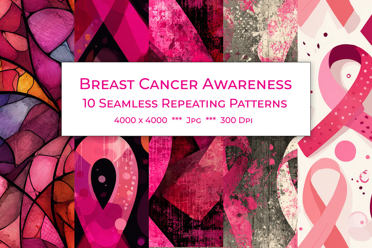Breast Cancer Awareness, a Pattern Graphic by karenfoleyphoto (Photo 1 of 4)