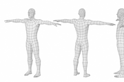Natural Male T-Pose in 5 Topologies, a 3D by VK Studio (Thumbnail 14 of 21)