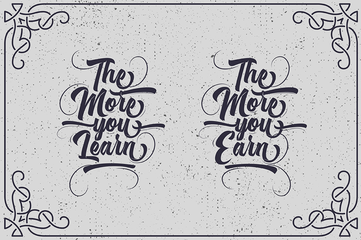 Michail Script Layered Fonts preview 6