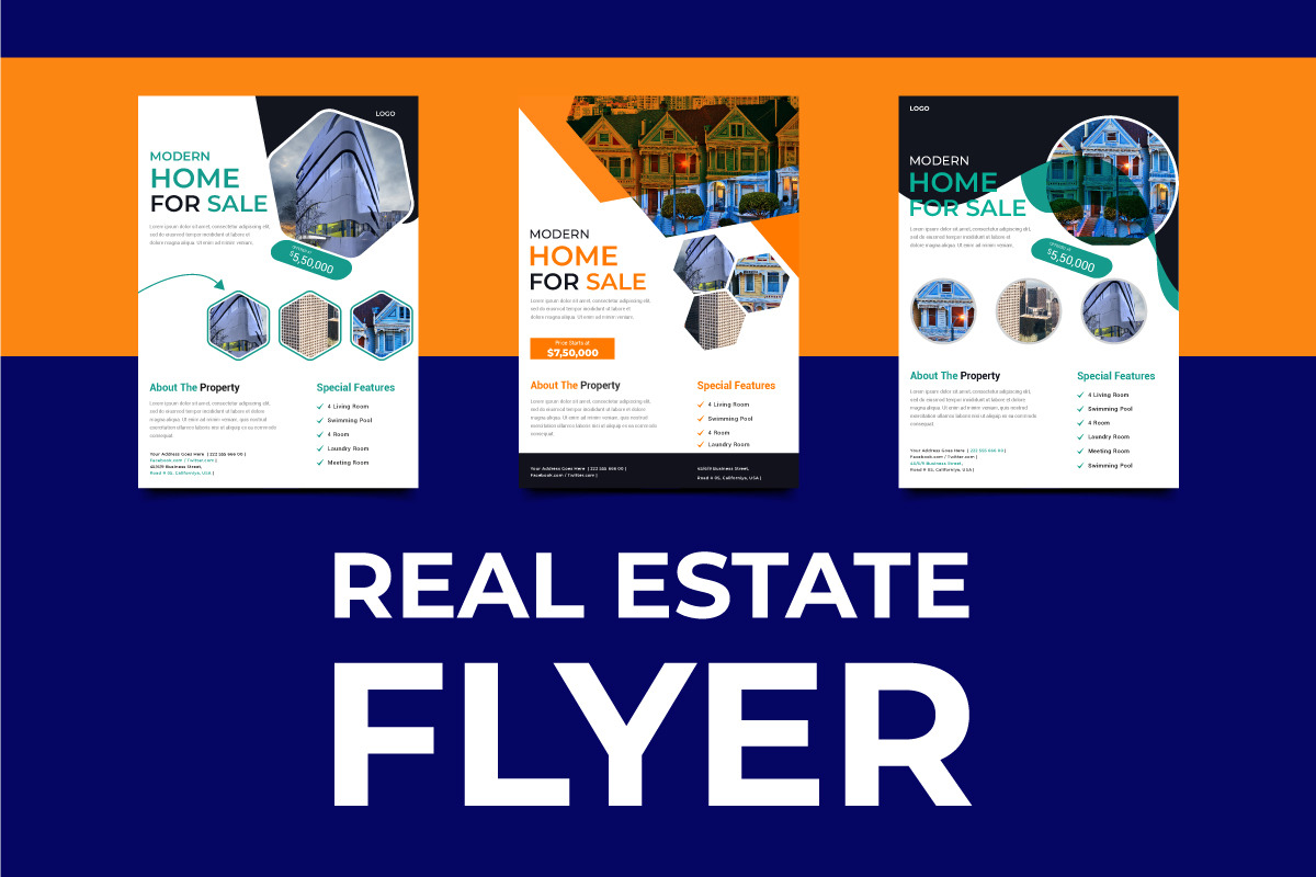 Real Estate Flyer Template, a Flyer Template by Limino™ Studio (Photo 3 of 3)