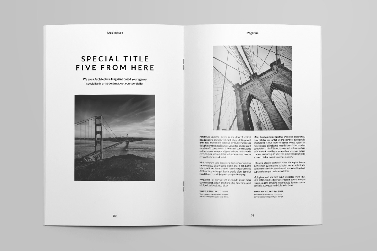 Architecture Magazine, a Magazine Template by Firtana (Photo 5 of 13)