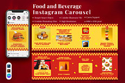 Food and Beverage Instagram Carousel, a Social Media Template by Attype (Thumbnail 1 of 5)