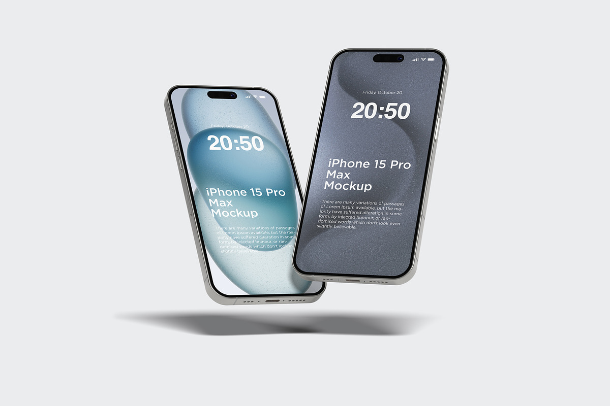 Iphone 15 Pro Max Mockup, an iPhone Mockup by graphiccrew (Photo 13 of 14)