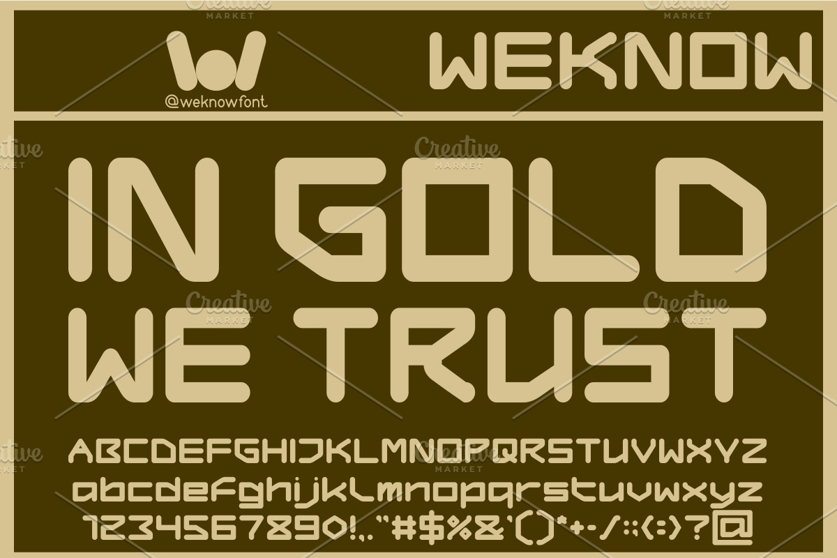 Gold Standard font, a Font by weknow (Photo 5 of 8)