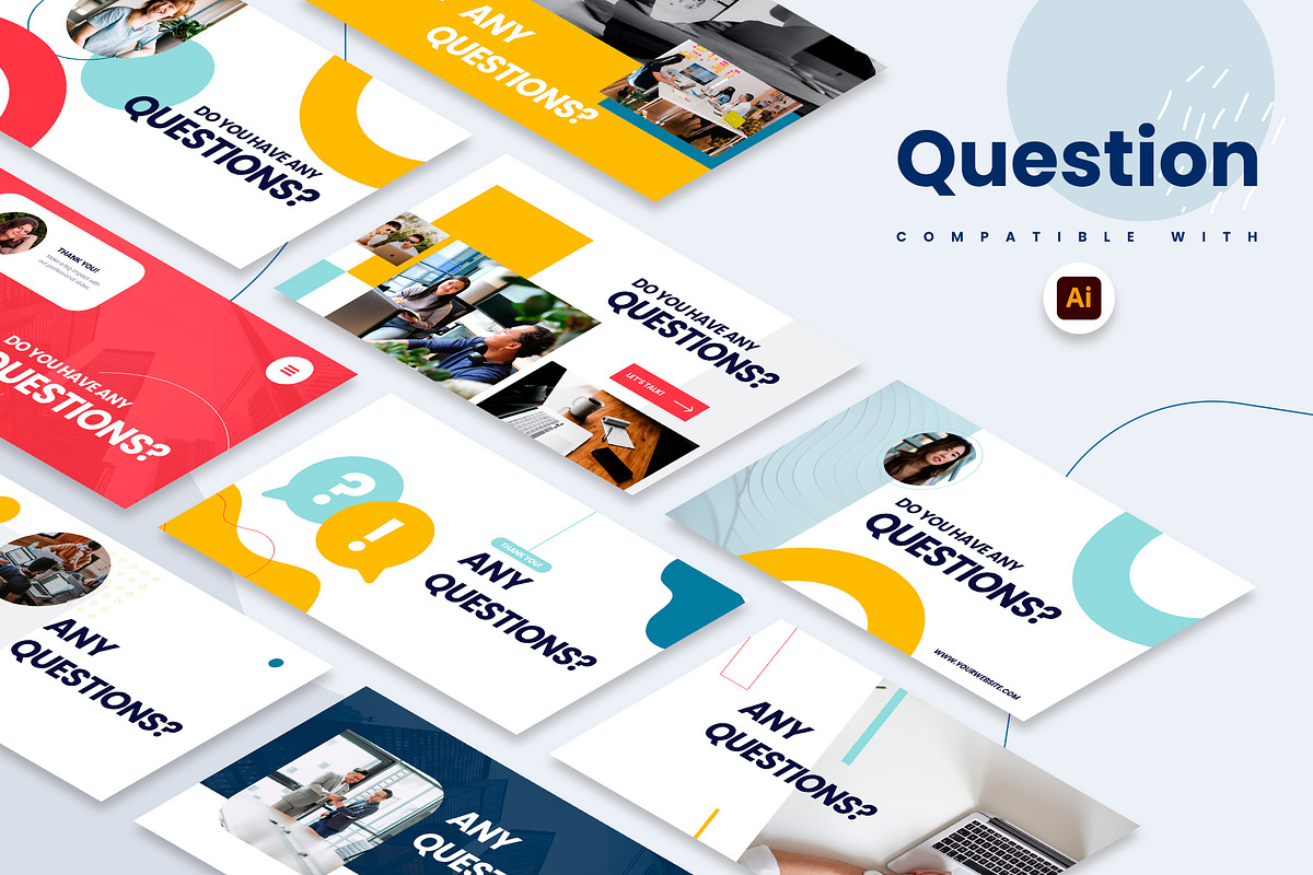 Question Illustrator Slides, a Presentation Template by Slidesmash
