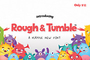 Rough and Tumble Font, a Sans Serif Font by Salt & Pepper Designs (Thumbnail 1 of 7)