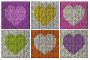 24 Knitted Hearts Seamless Patterns, a Pattern Graphic by IreneArt illustrations (Thumbnail 3 of 5)