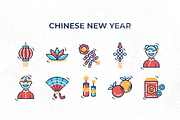 120 Holiday Icons, an Outline Icon by Flat Icons (Thumbnail 4 of 13)