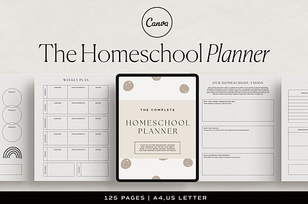 Homeschool Planner Canva, a Presentation Template by HelloKarla