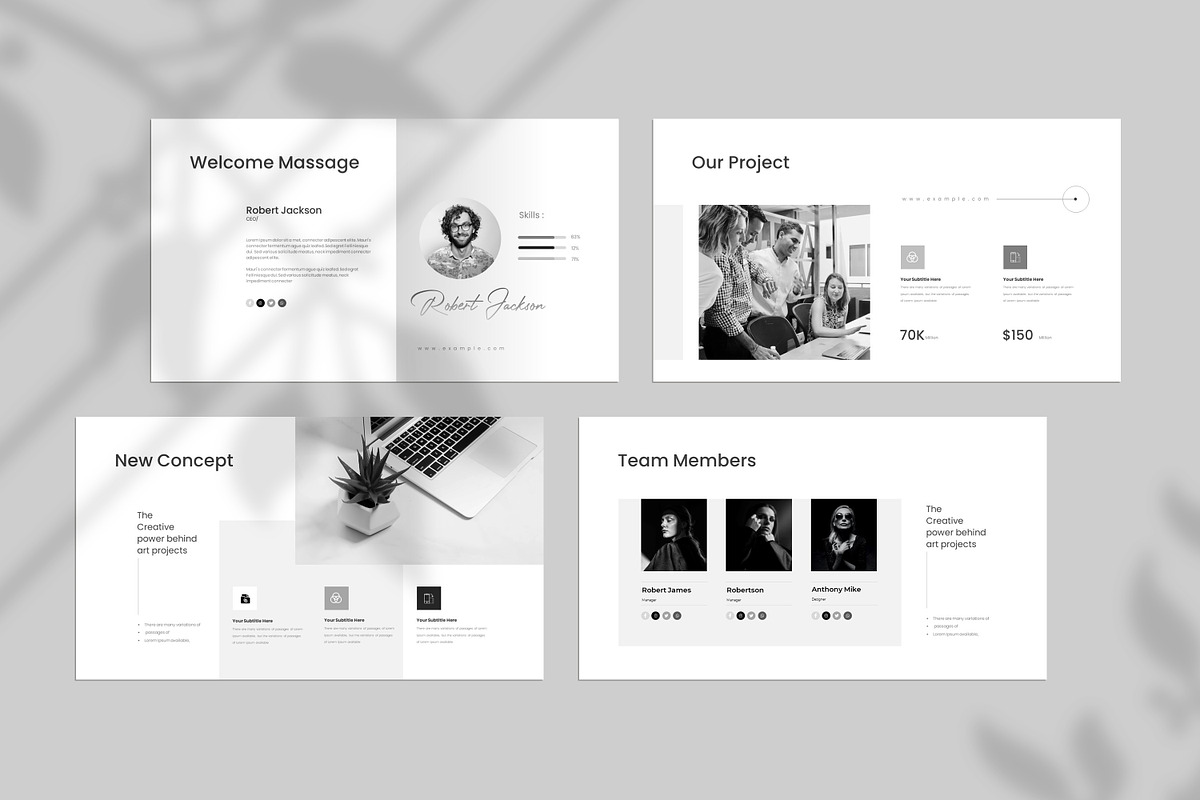 Minimal PowerPoint Presentation Temp preview 4