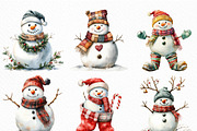 Christmas Cute Snowman Sublimation, an Illustration by Craft Nest (Thumbnail 4 of 6)