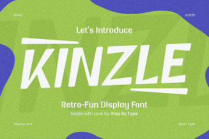 Kinzle - A Fun Display Font