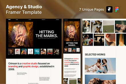 Agency & Studio Framer Template, an UI Kit Template by Rozepaars Design