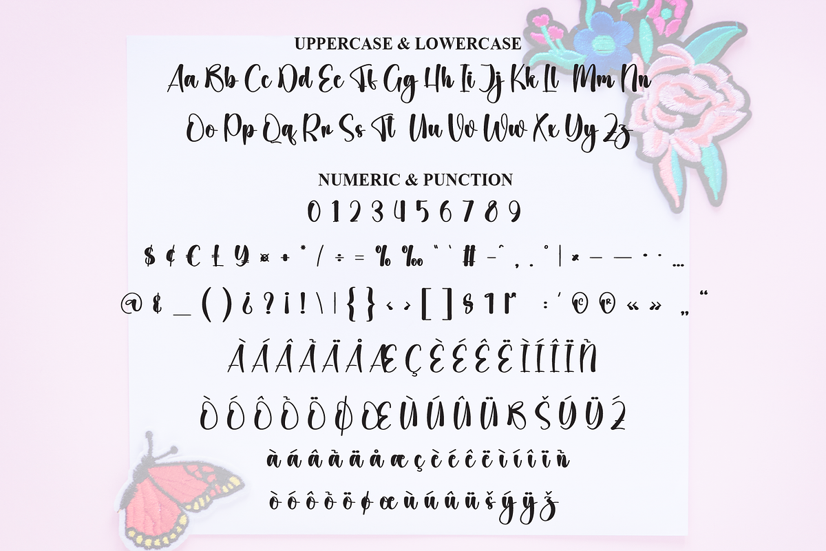 Butterfly Sweety | Script Font, a Handwritten Font by Scratchones (Photo 7 of 8)