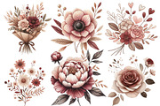 Valentine Chic Flowers Clipart, an Illustration by Designworld (Thumbnail 2 of 4)