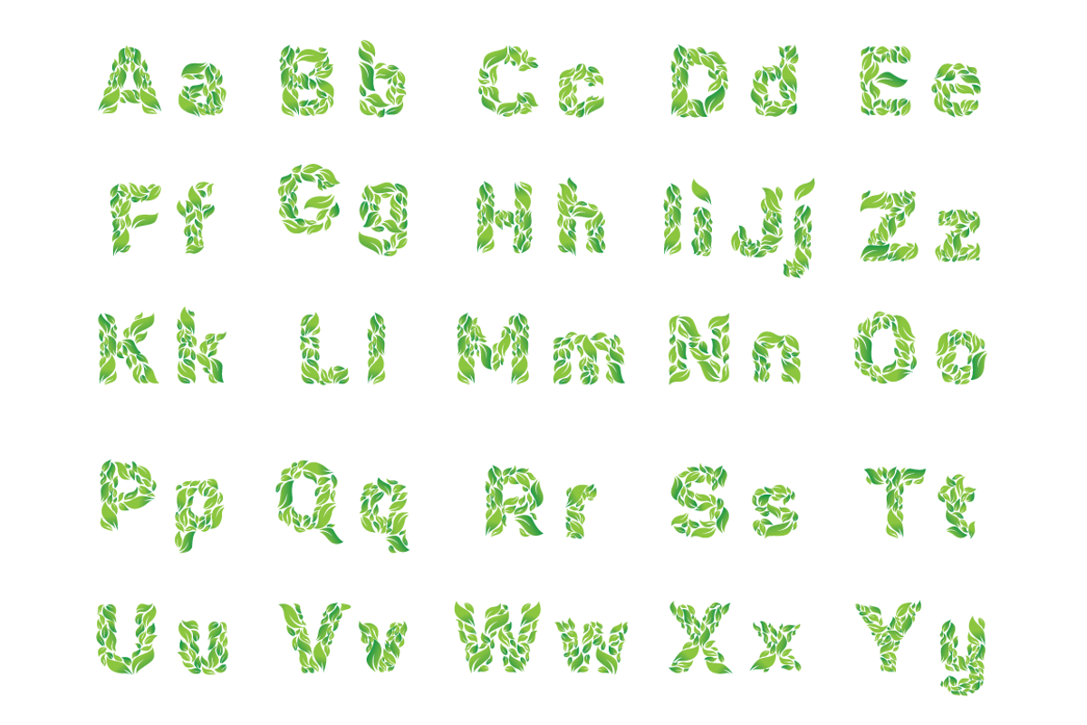 Eco letter set, a Decorative Illustration by airunreal (Photo 2 of 33)