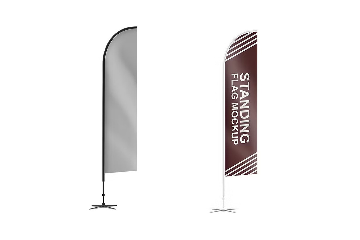Feather Flag Mockup v2, a Product Mockup by GraphicsPixel (Photo 5 of 5)