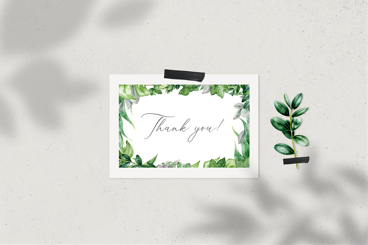 Botanical Greenery Clipart Set, a Decorative Illustration by AnitaPol (Photo 13 of 13)