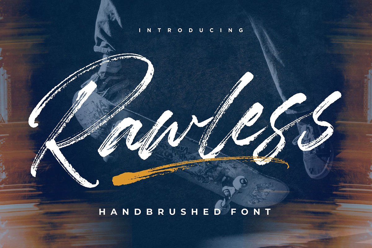 Rawless - Handbrushed Font, a Script Font by Balpirick Studio (Photo 1 of 7)
