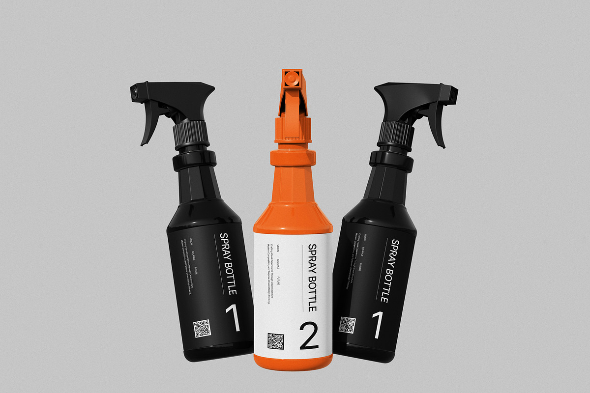 Spray Bottle Mockup, a Packaging Mockup by Brand Earth (Photo 3 of 4)