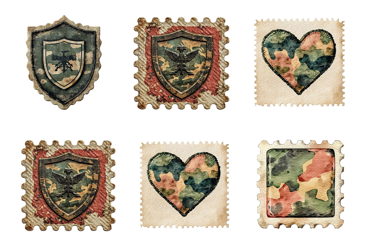 Camo Patches Sublimation PNG Bundle, an Illustration by SinaCreation (Photo 4 of 7)