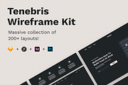 Tenebris Wireframe Kit, a Wireframe Template by Milos Knezevic (Thumbnail 1 of 17)