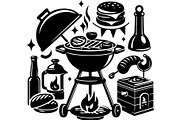 Summer BBQ Grill SVG Set, an Object Graphic by Designer_Momina (Thumbnail 2 of 13)