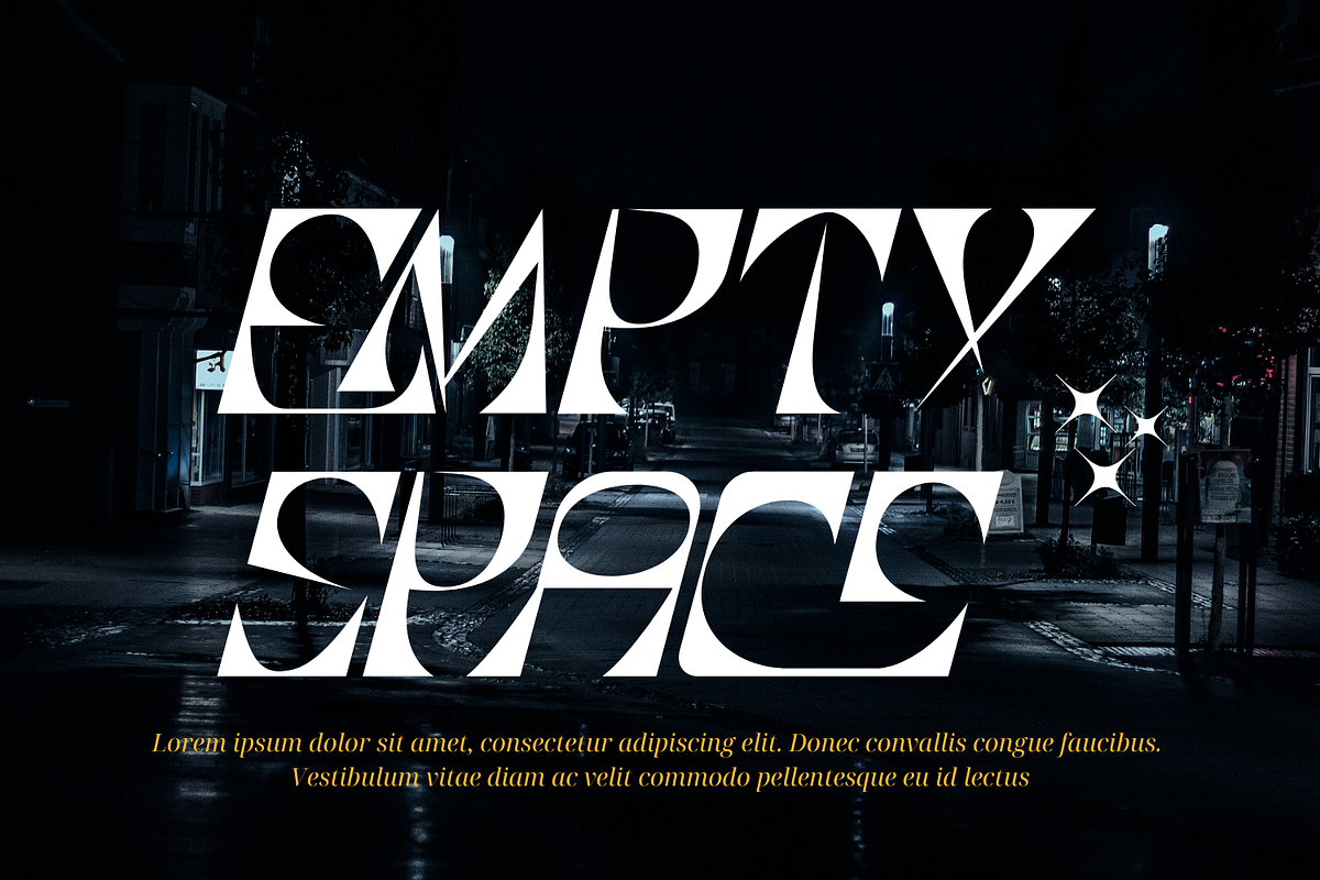 Engaging Stencil Font preview 2