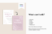 Blush Wedding Invitation Template, an Invitation Template by Cottontail Paper Shop (Thumbnail 5 of 7)