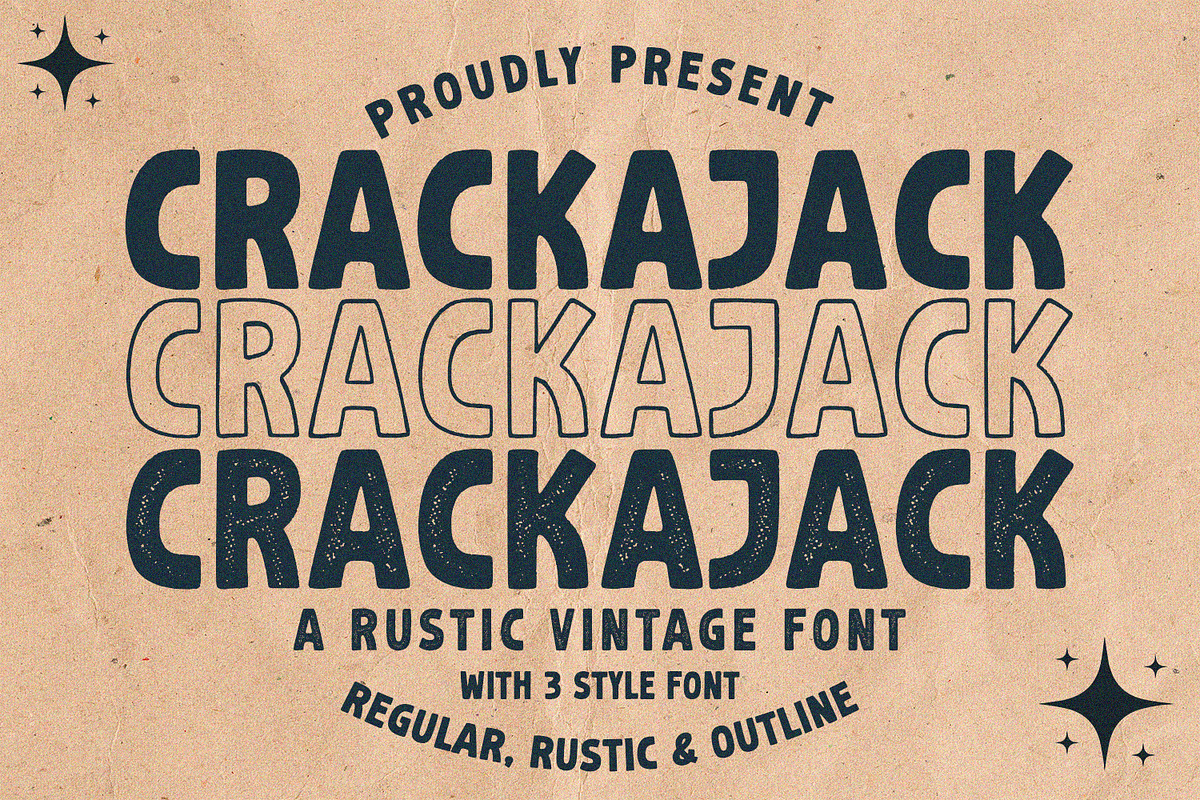 Crackajack - Vintage Font, a Script Font by Alpaprana (Photo 1 of 14)