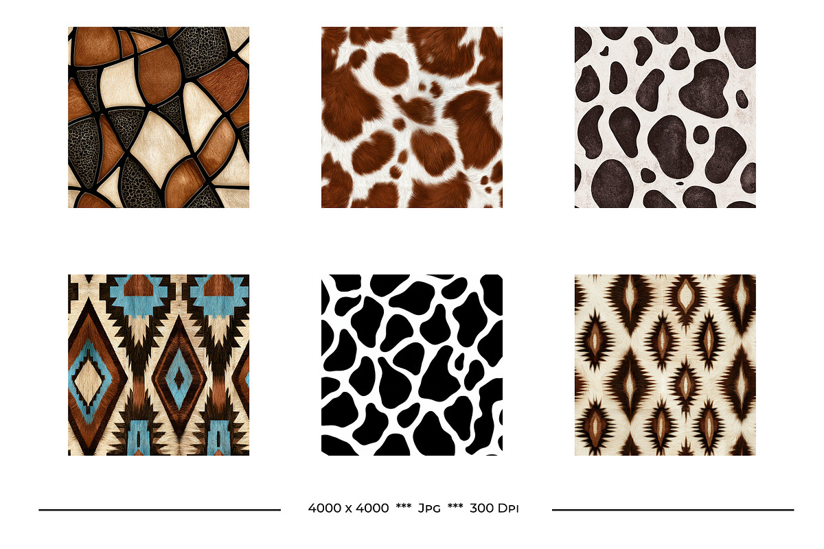 Cowhide Animal Print Art Patterns, a Pattern Graphic by karenfoleyphoto (Photo 8 of 9)