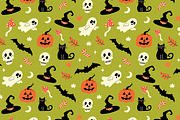 Retro Halloween Vector Set, a Seasonal Illustration by Idressart (Thumbnail 4 of 5)