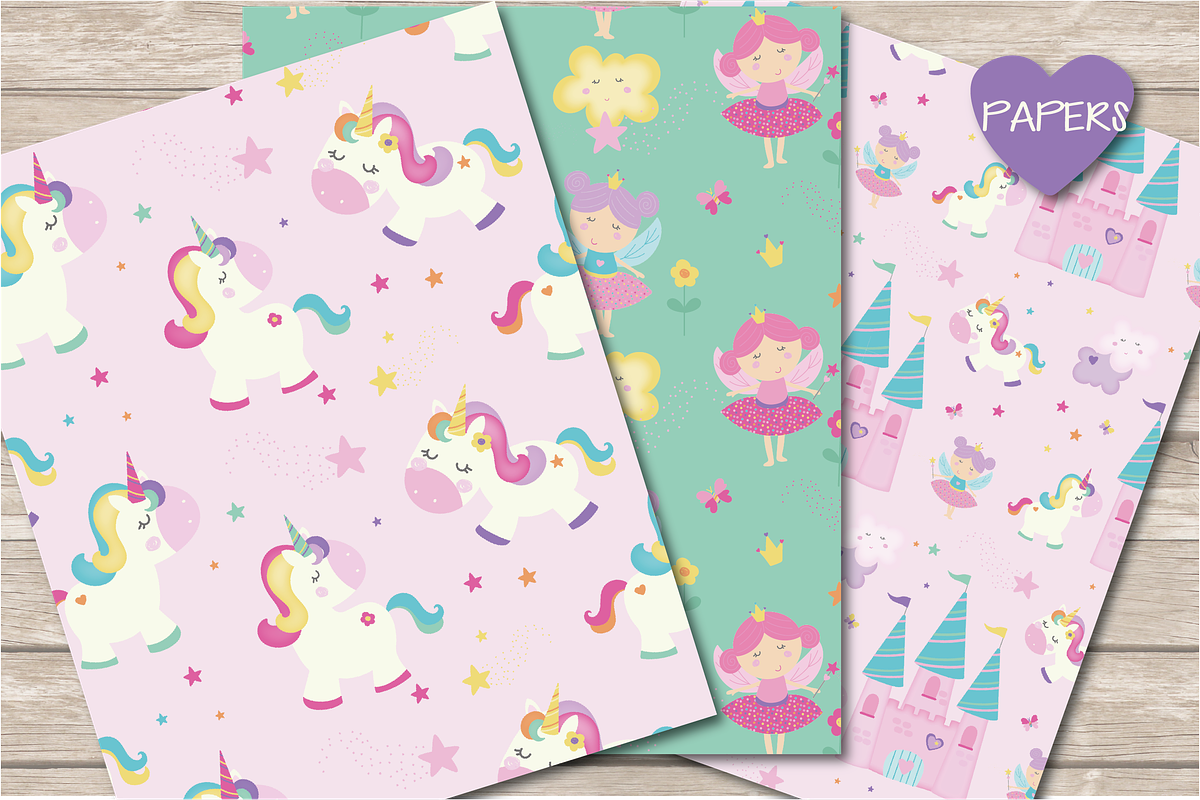 Unicorns & fairies, an Illustration by Poppymoondesign (Photo 6 of 6)