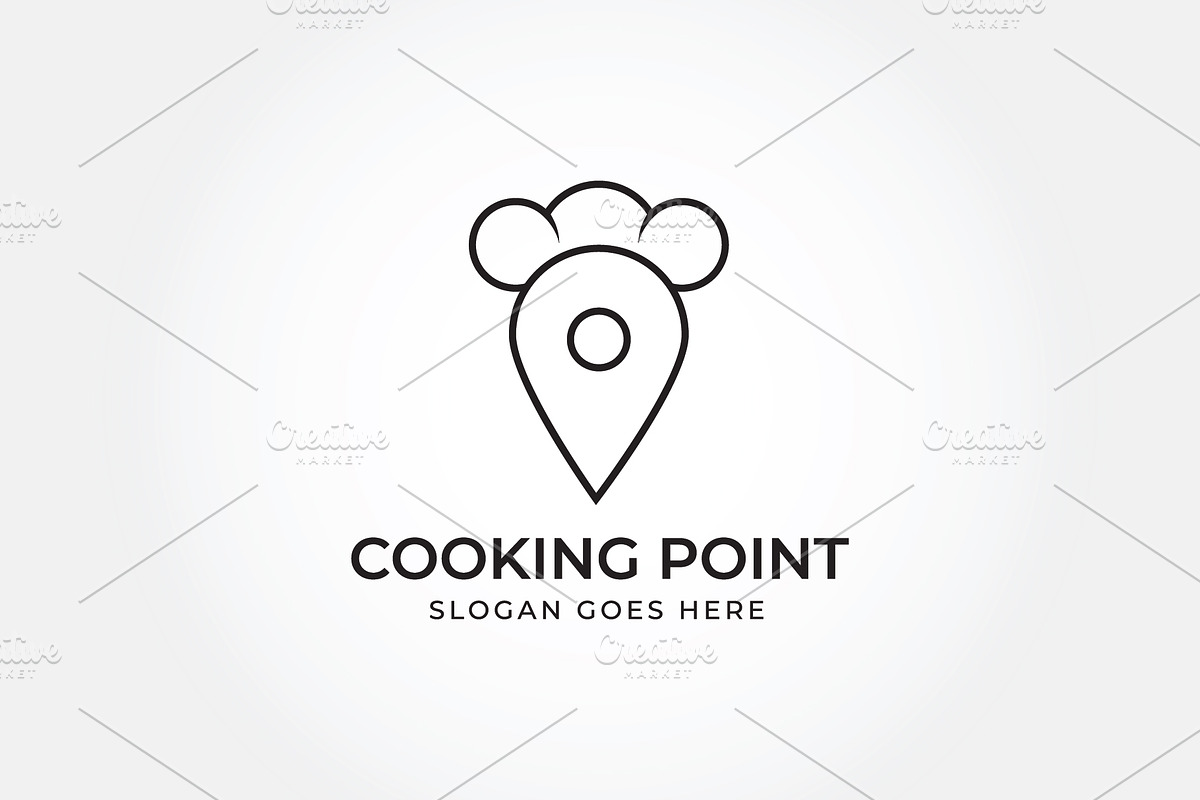 Cooking Point Food Logo, a Branding & Logo Template by Creattlle (Photo 3 of 4)