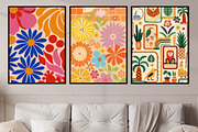 Pattern Wall Art Printable Set, a Wallpaper Graphic by Helospace (Thumbnail 2 of 10)