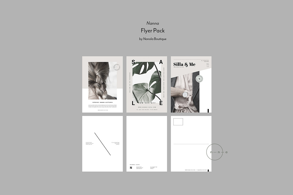 3 Lifestyle Postcard Flyers • Nanna, a Card Template by Nonola (Photo 4 of 4)