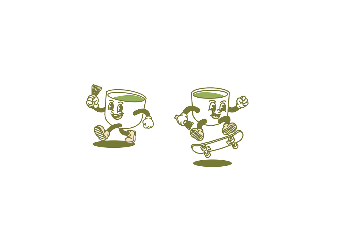 Set Mascot Matcha, a Food Illustration by kalehstudio (Photo 2 of 3)