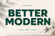 Better Modern – Bold Sans Serif, a Sans Serif Font by Limited.studio (Thumbnail 1 of 6)