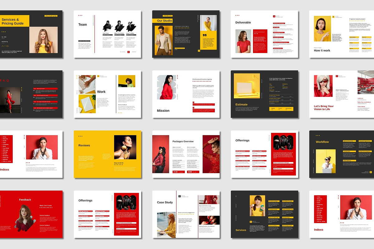 Creative Digital Agency Canva Bundle, a Templates & Theme by TheBrightGrap (Photo 9 of 17)