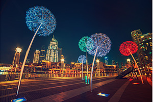 Dubai flower lanterns, an Architecture Photo by Nature and travel
