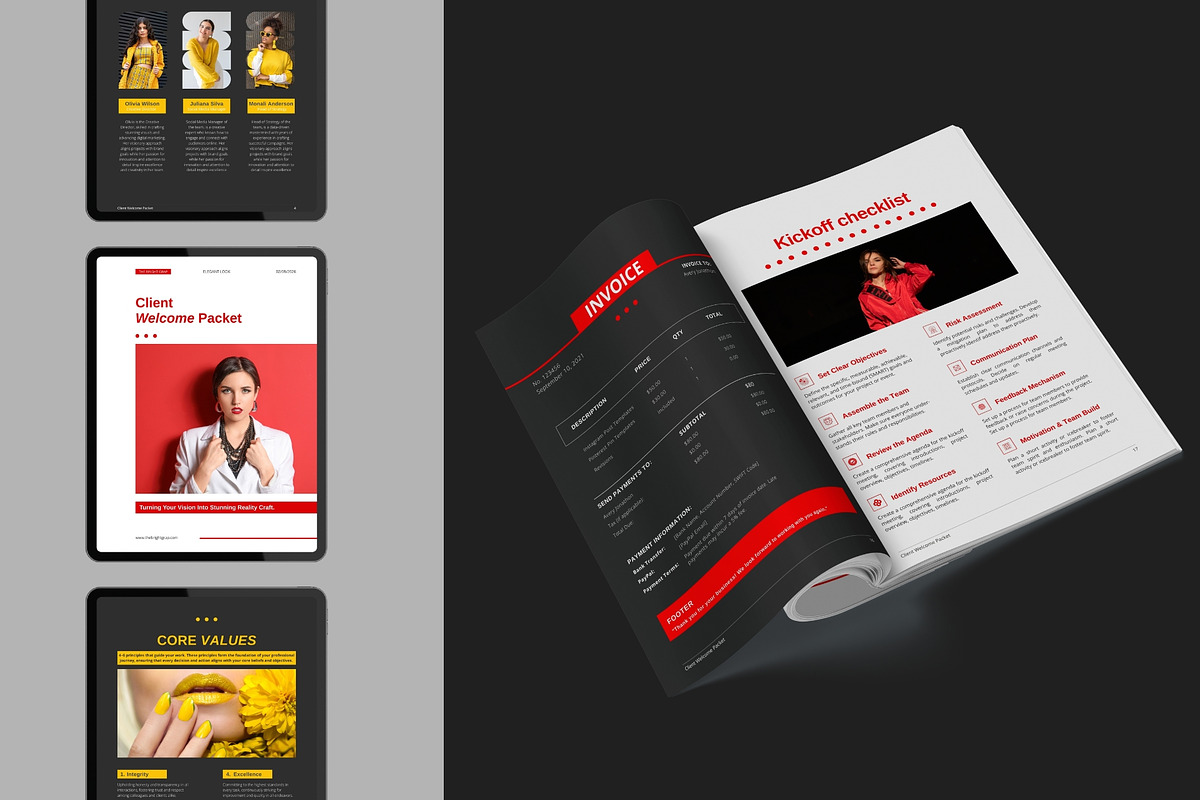 Client Welcome Packet Canva Template, a Brochure Template by TheBrightGrap (Photo 10 of 12)