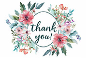 Thank You Card Set - Watercolor, an Illustration by hafijul (Thumbnail 12 of 13)