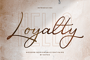 Loyalty Script Fonts, a Script Font by 50Fox (Thumbnail 1 of 15)