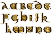 Decorative Celtic Alphabet - antique, a Graphic by AonCelticArt (Thumbnail 1 of 6)