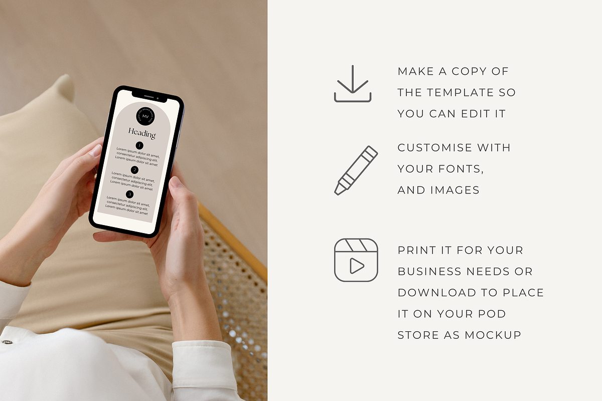 Empowering POD Branding Kit CANVA, a Branding & Logo Template by Jay Luxe Creative (Photo 5 of 7)