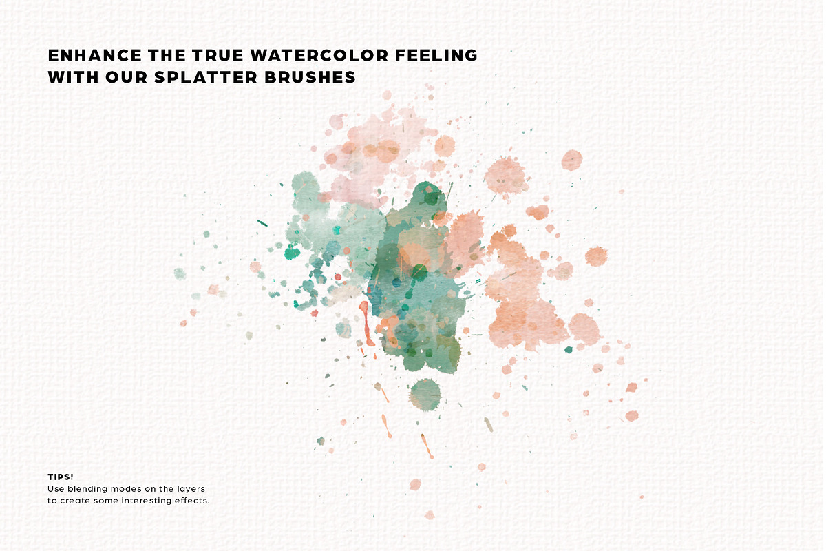 Splatter & Speckle Procreate Brushes, a Brush Add-On by Faber Co. (Photo 3 of 6)