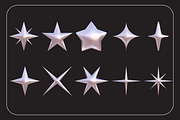 Silver Abstract 3d Shapes, an Object Graphic by Olena (Thumbnail 2 of 5)