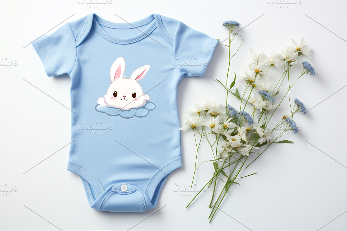 Cute cartoon Bunny 05.TShirt Sticker, an Animal Illustration by KENO Mascots (Photo 7 of 8)