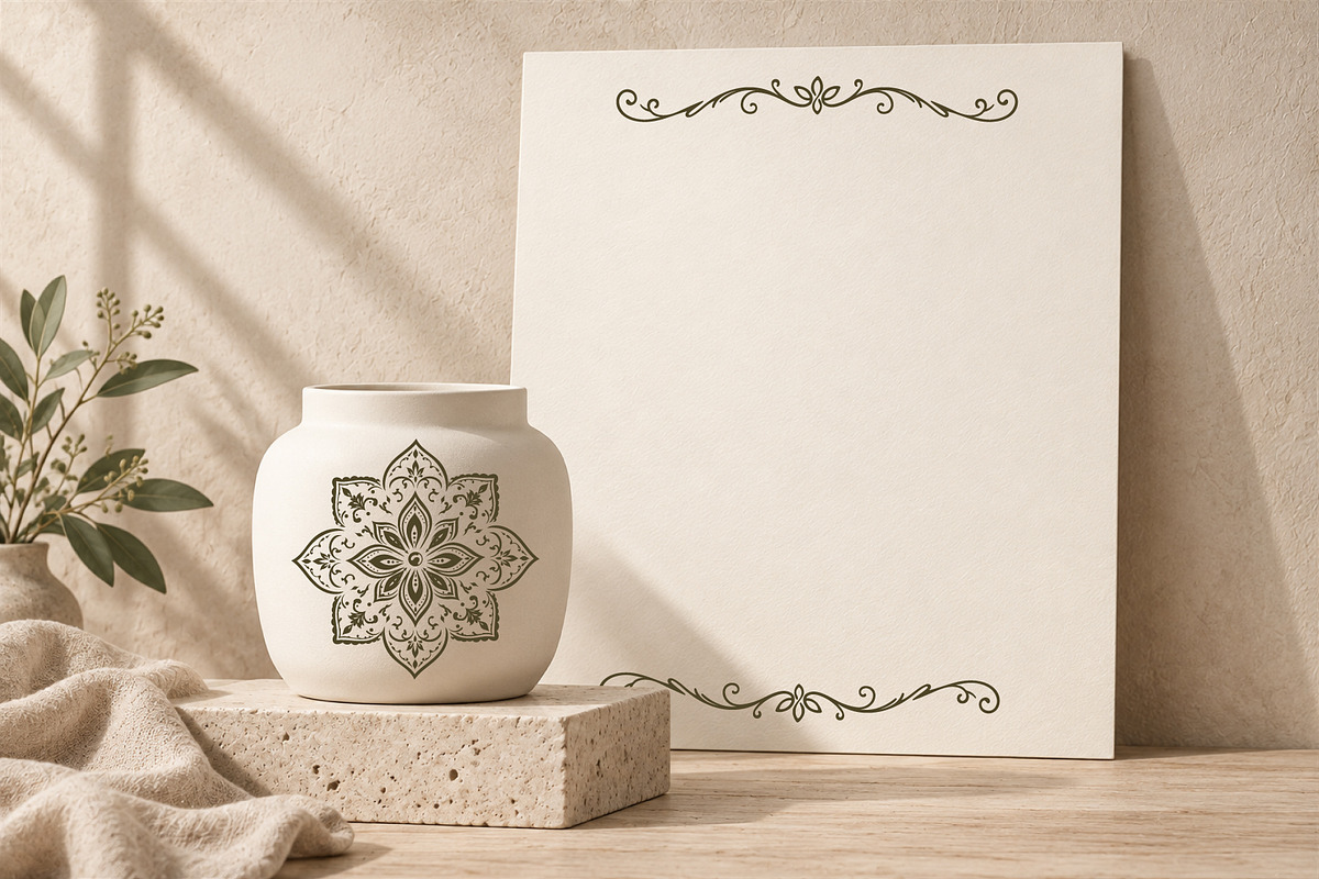 Floral Lace Frames & Ornament Bundle, an Object Graphic by Christine Krahl (Photo 23 of 24)