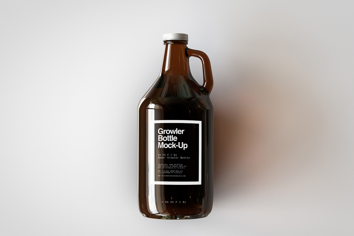 Growler Beer Bottle Mock-Up, a Household Mockup by TSOBG (Photo 8 of 33)